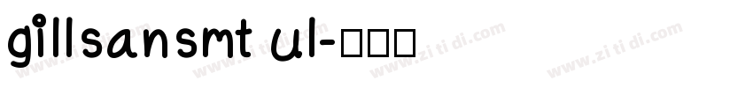 gillsansmt ul字体转换